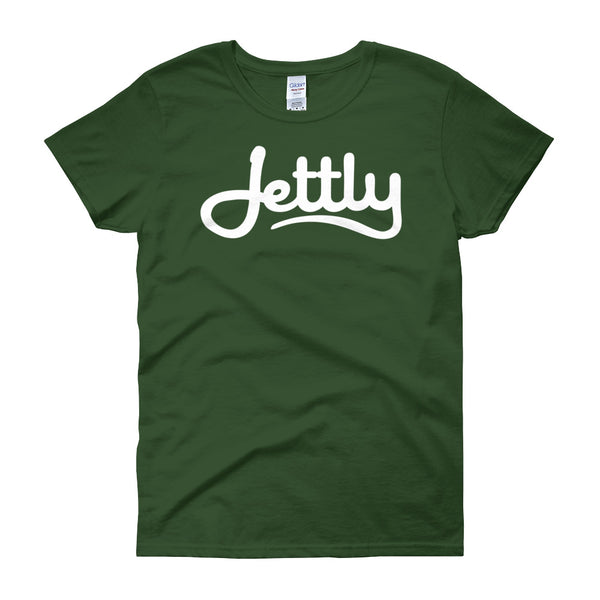 Forest Green Gildan 5000L Ladies Heavy Cotton Short Sleeve Jettly T-Shirt