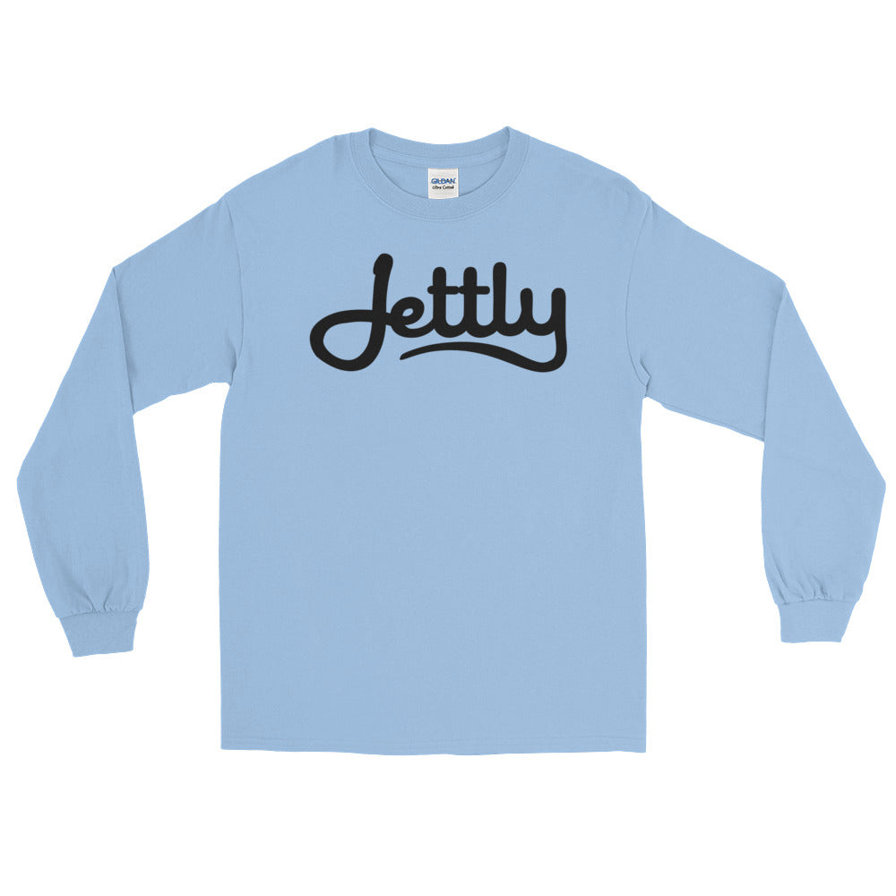 Light blue Gildan 2400 Ultra Cotton Long Sleeve Jettly T-Shirt