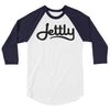 White/Navy Tultex 245 Unisex Fine Jersey Raglan Jettly Shirt