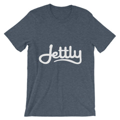 Heather Navy Unisex short sleeve Jettly t-shirt