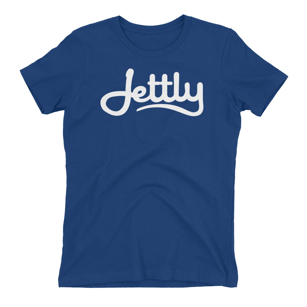 Royal Blue Next Level 3900 Ladies' The Boyfriend Jettly Tee with Tear Away Label