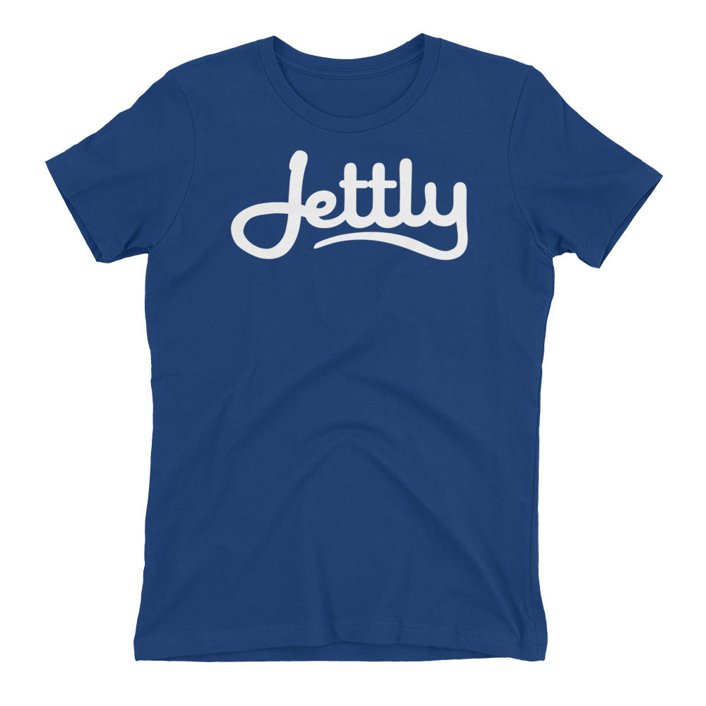 Royal Blue Next Level 3900 Ladies' The Boyfriend Jettly Tee with Tear Away Label