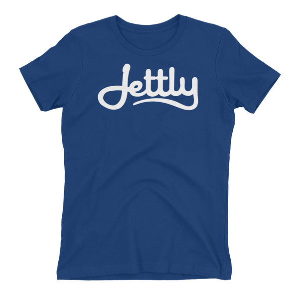 Royal Blue Next Level 3900 Ladies' The Boyfriend Jettly Tee with Tear Away Label