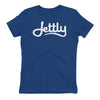 Royal Blue Next Level 3900 Ladies' The Boyfriend Jettly Tee with Tear Away Label
