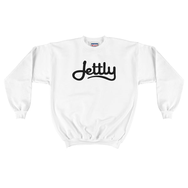 White Hanes F260 Ultimate Cotton Crewneck Jettly Sweatshirt