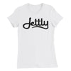 White Bella + Canvas 6004 Women’s Slim Fit Jettly T-Shirt