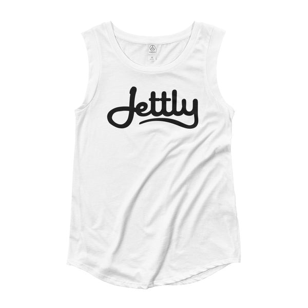White Alternative 4013 Ladies' Cap Sleeve Jettly T-Shirt