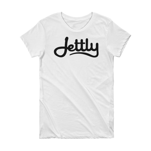 White Alternative 1072 Short Sleeve Women Jettly T-Shirt