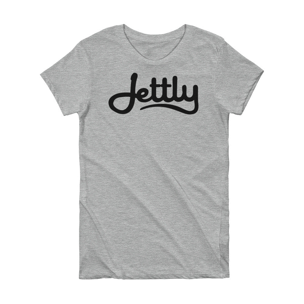 Heather Grey Alternative 1072 Short Sleeve Women Jettly T-Shirt
