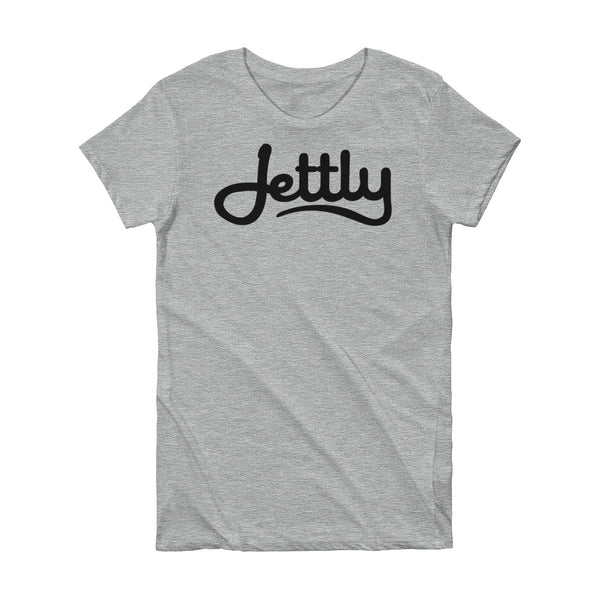 Heather Grey Alternative 1072 Short Sleeve Women Jettly T-Shirt