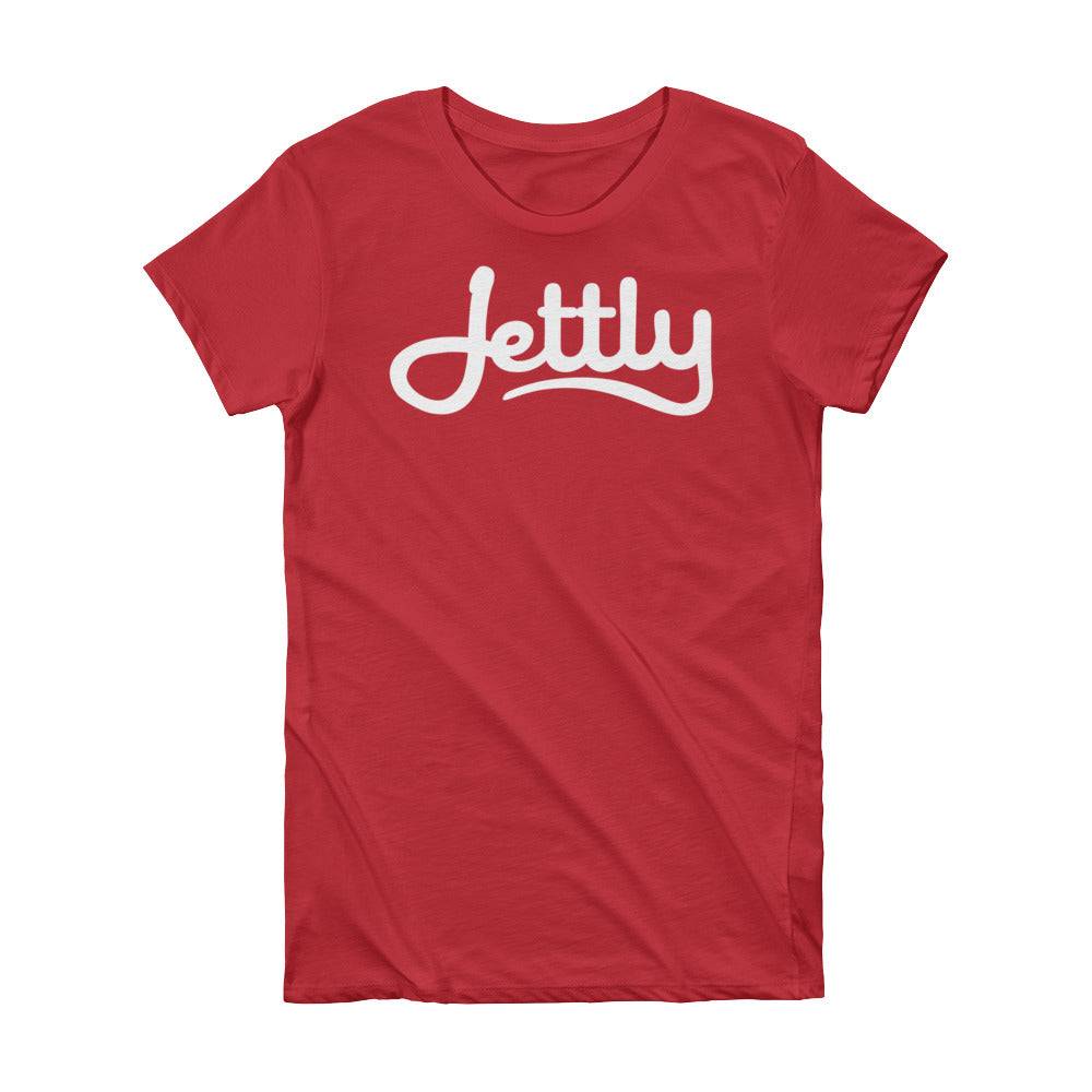 Apple Red Alternative 1072 Short Sleeve Women Jettly T-Shirt