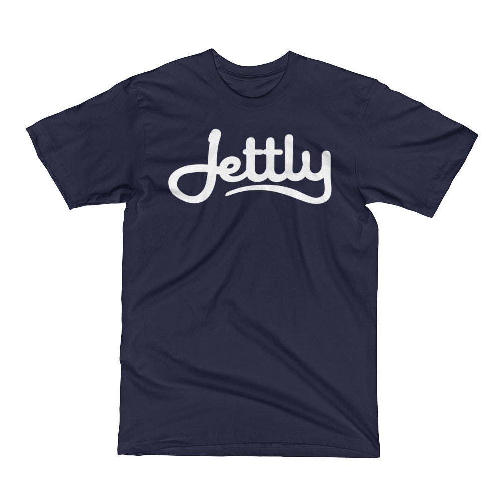 Navy LA Apparel 20001 Fine Jersey Short Sleeve Men Jettly T-Shirt