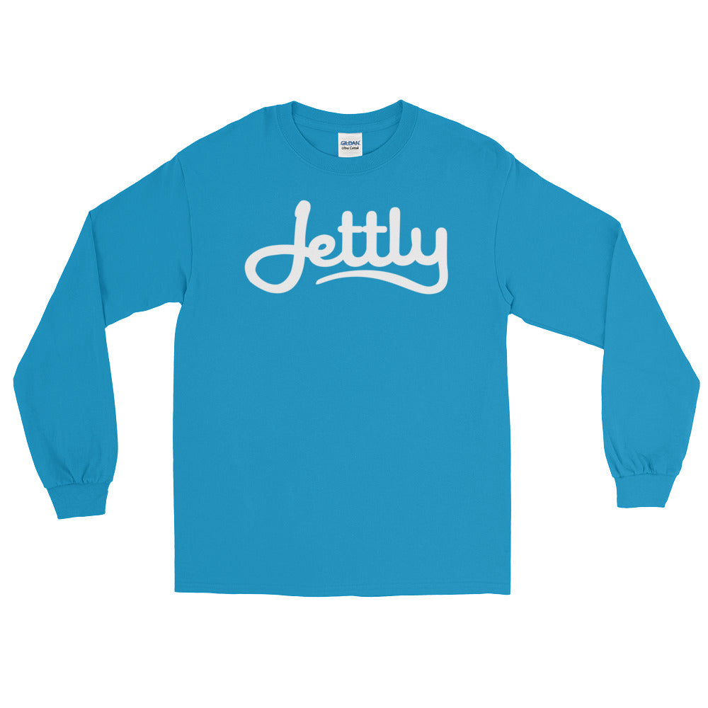 Sapphire Gildan 2400 Ultra Cotton Long Sleeve Jettly T-Shirt