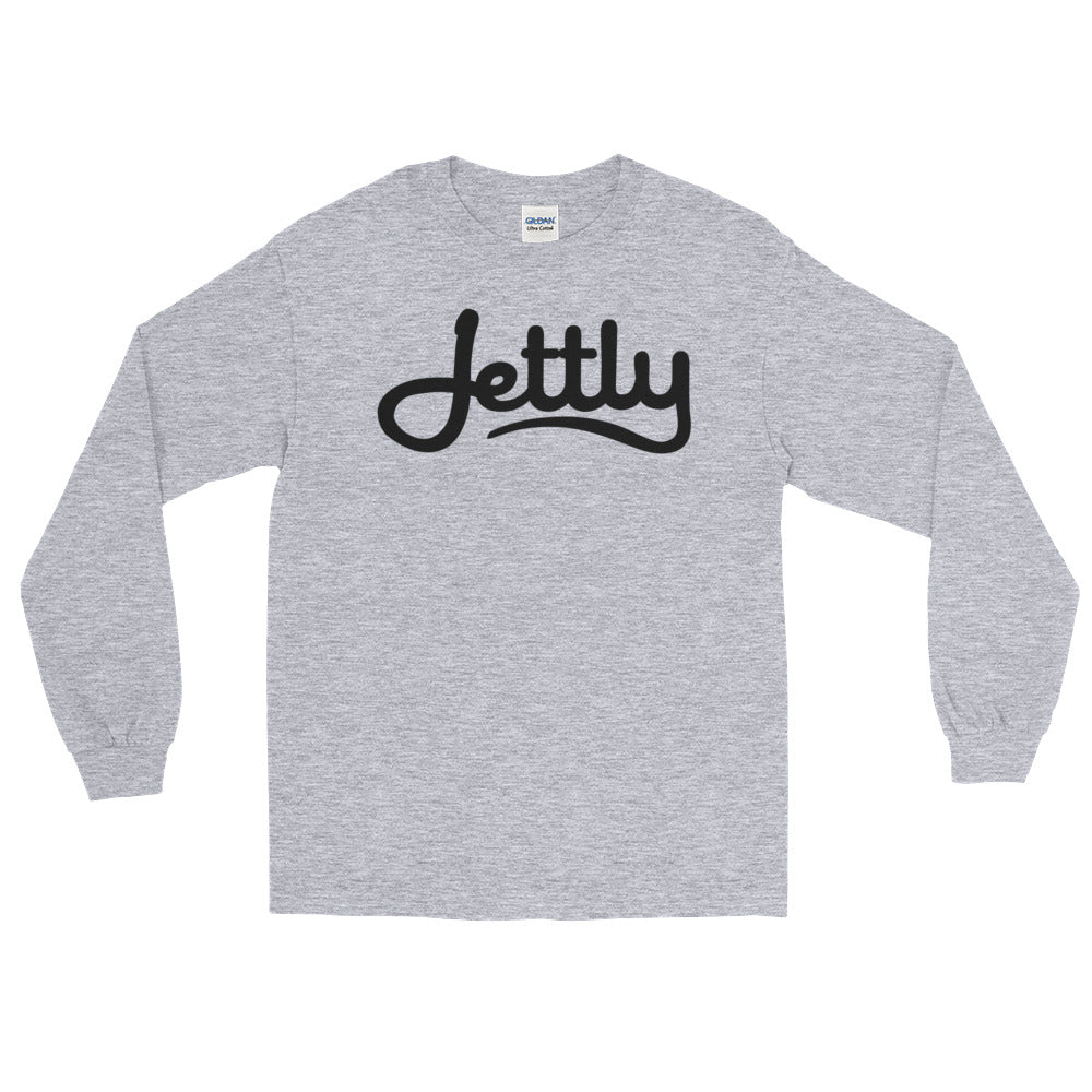 Sport grey Gildan 2400 Ultra Cotton Long Sleeve Jettly T-Shirt