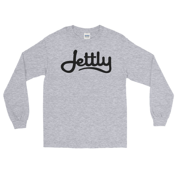 Sport grey Gildan 2400 Ultra Cotton Long Sleeve Jettly T-Shirt