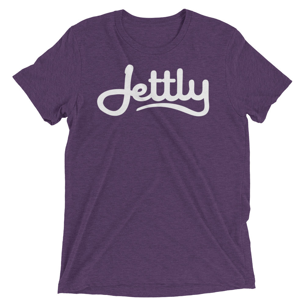 Purple Triblend Short sleeve Jettly t-shirt