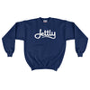 Navy Hanes F260 Ultimate Cotton Crewneck Jettly Sweatshirt