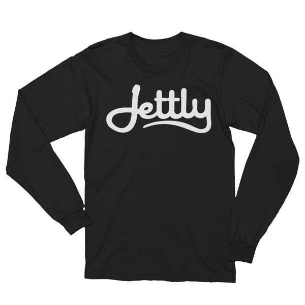 Black LA Apparel 2007 Unisex Fine Jersey Long Sleeve Jettly T-Shirt