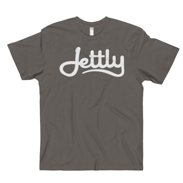 Charcoal LAT 6901 Fine Jersey Jettly T-Shirt w/ Tear Away label