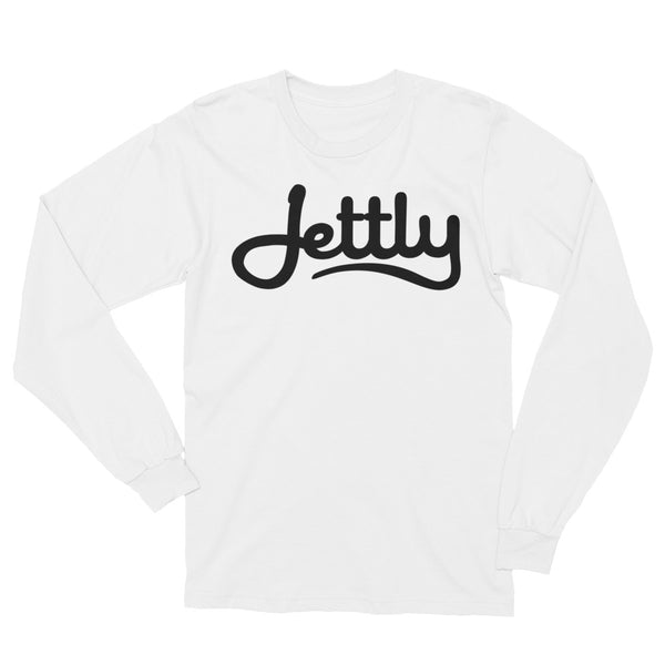 White LA Apparel 2007 Unisex Fine Jersey Long Sleeve Jettly T-Shirt