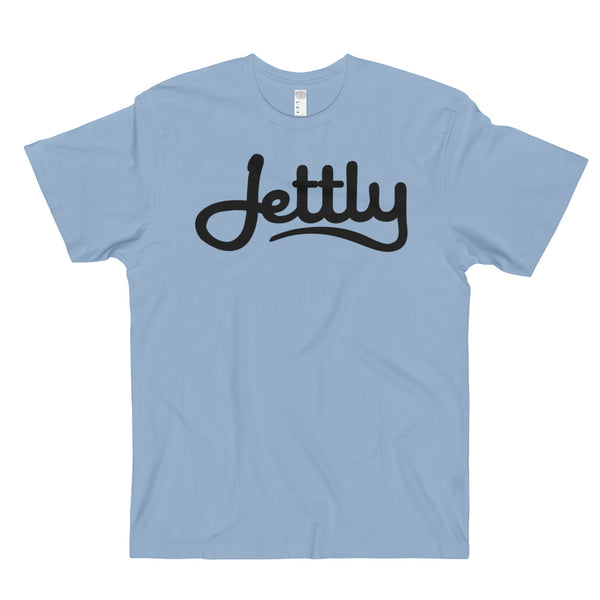 Light Blue LAT 6901 Fine Jersey Jettly T-Shirt w/ Tear Away label