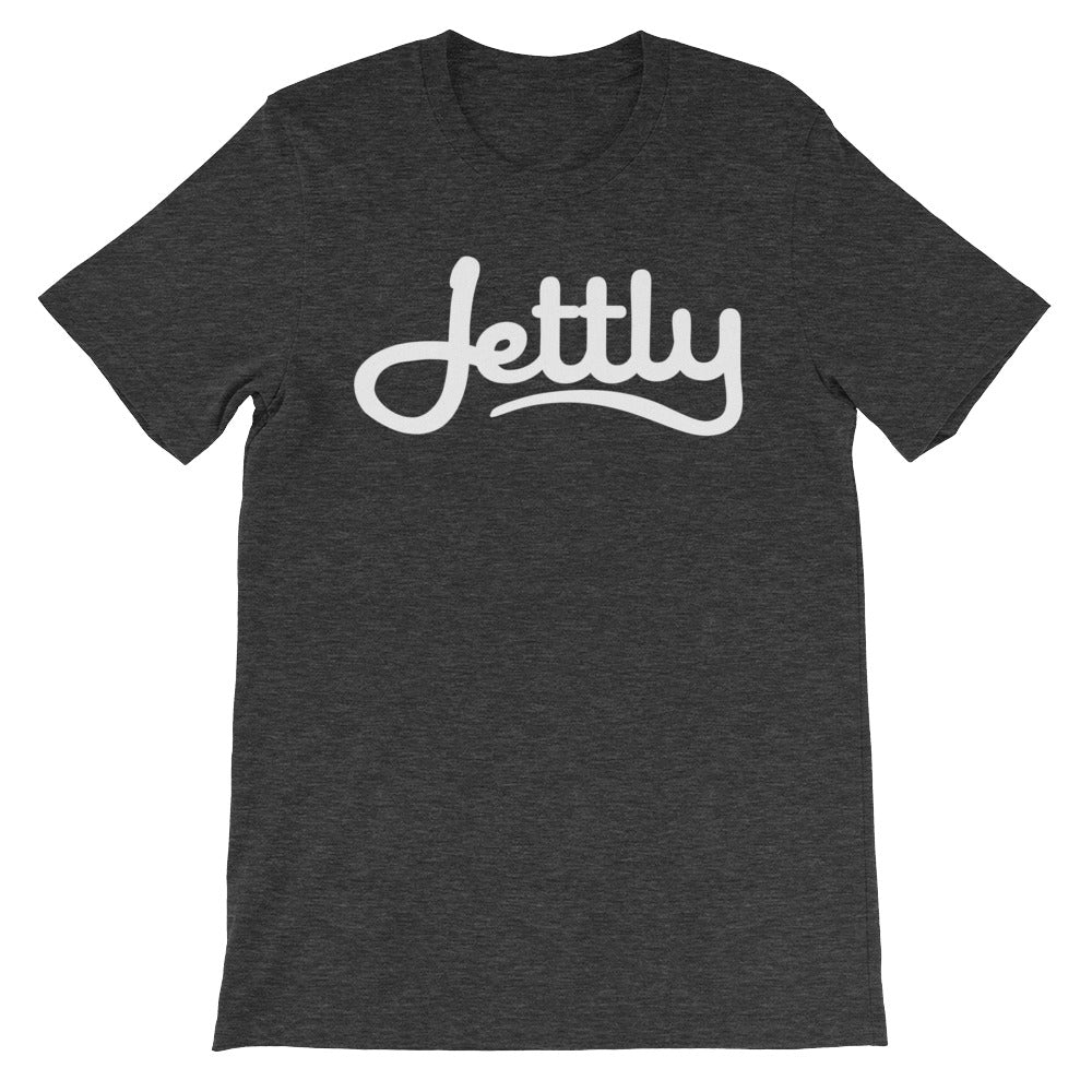 Dark Grey Heather unisex short sleeve Jettly t-shirt